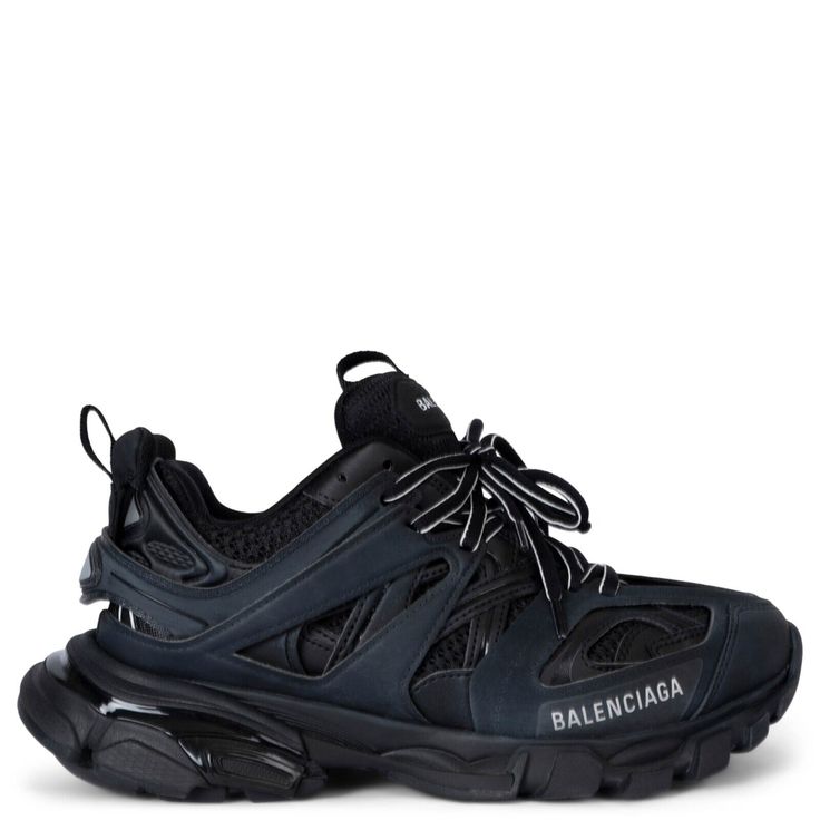 Balenciaga Track Sneakers – Black Mesh & Rubber