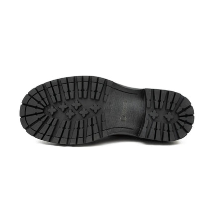 Big Cap Toe Derby shoes Wine red