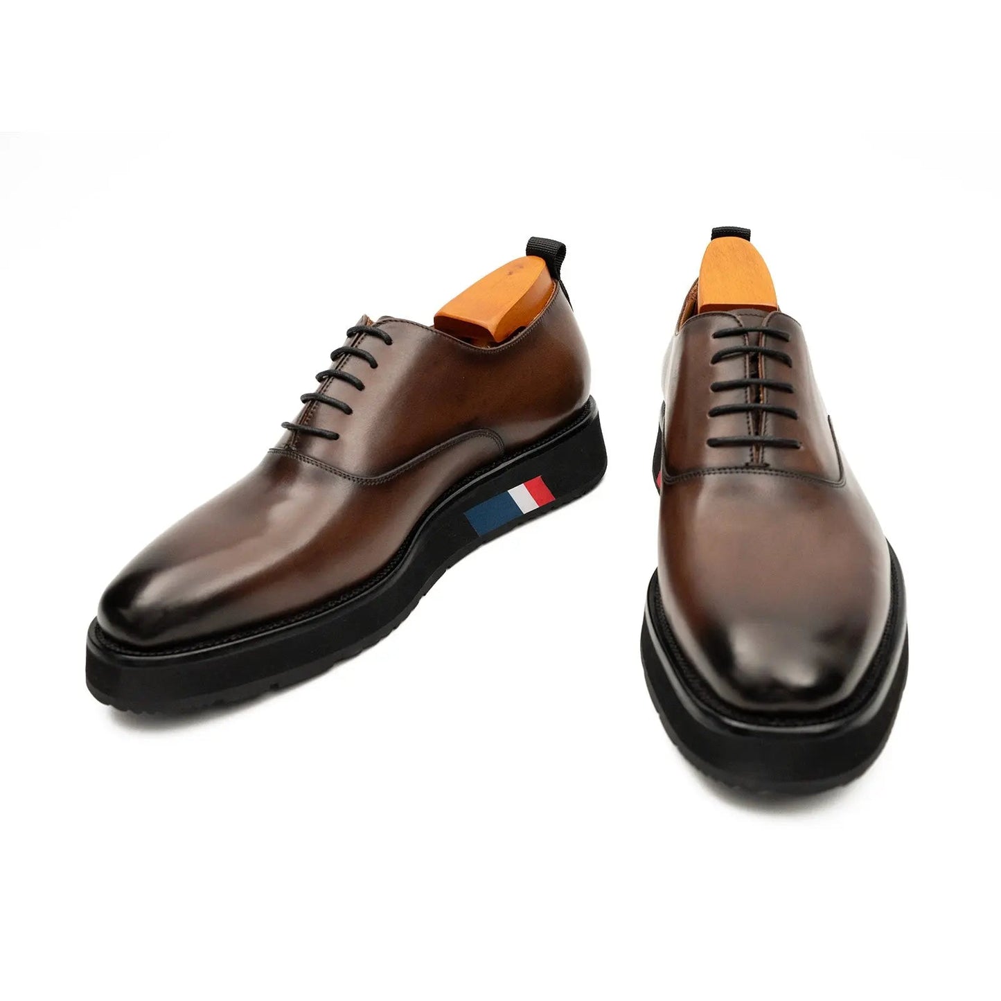 Brown Calfskin Oxford Shoes