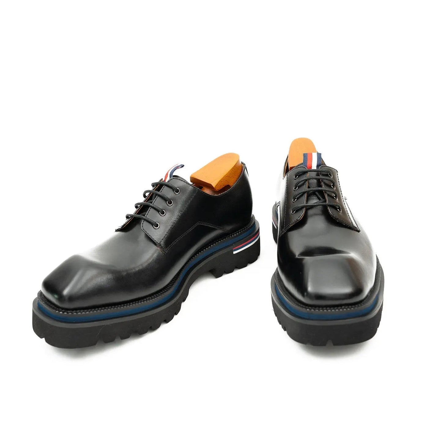 Derby Shoes Chunky 6cm heel boost Black