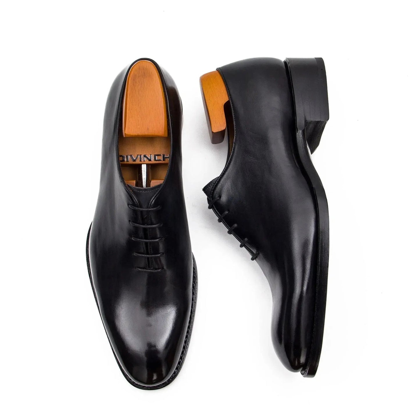 Seamless Goodyear Mens Black Oxford Dress Shoes