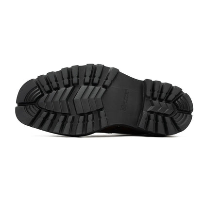 Handcrafted Square Toe Brogue Shoes with Thick Sole Coffee