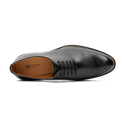 Handcrafted calfskin Oxford shoes Black