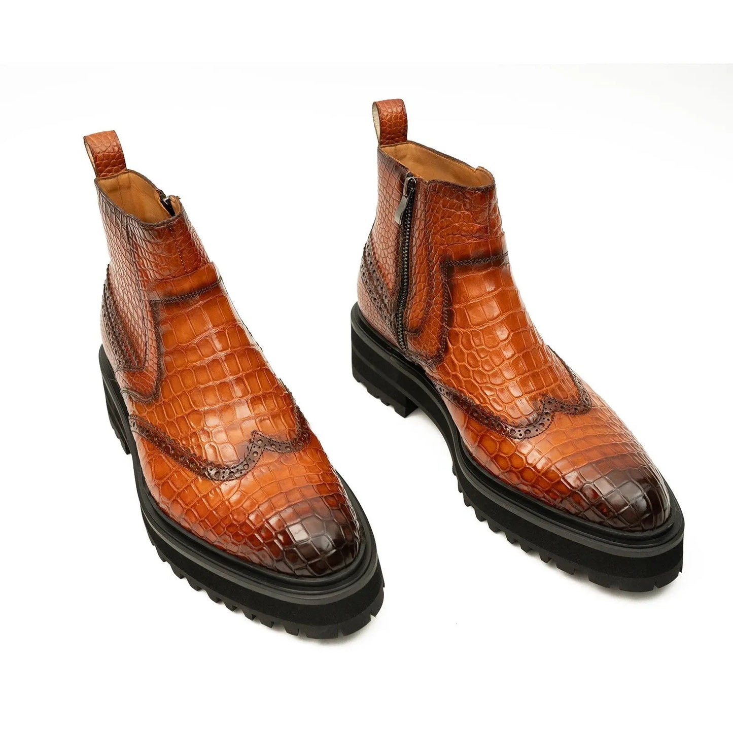 Handmade Nile Crocodile Chelsea Boots