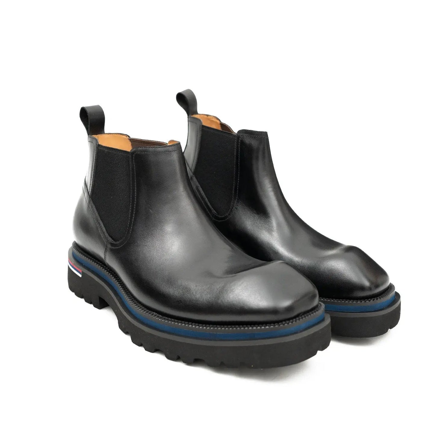 Handmade black calfskin Chelsea boots