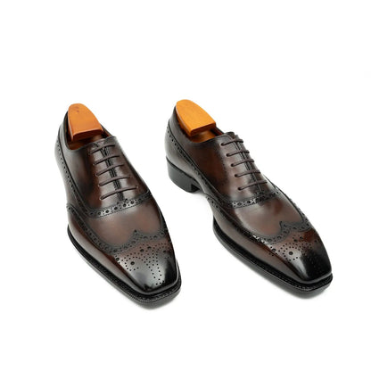Men's Goodyear Welted Brogue Oxford Shoes