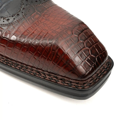 Nile Croc Buckle Wingtip Derby