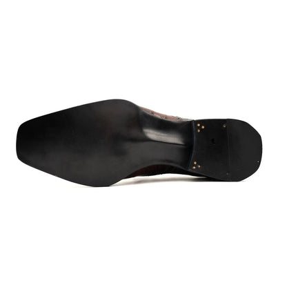 Nile Croc Buckle Wingtip Derby