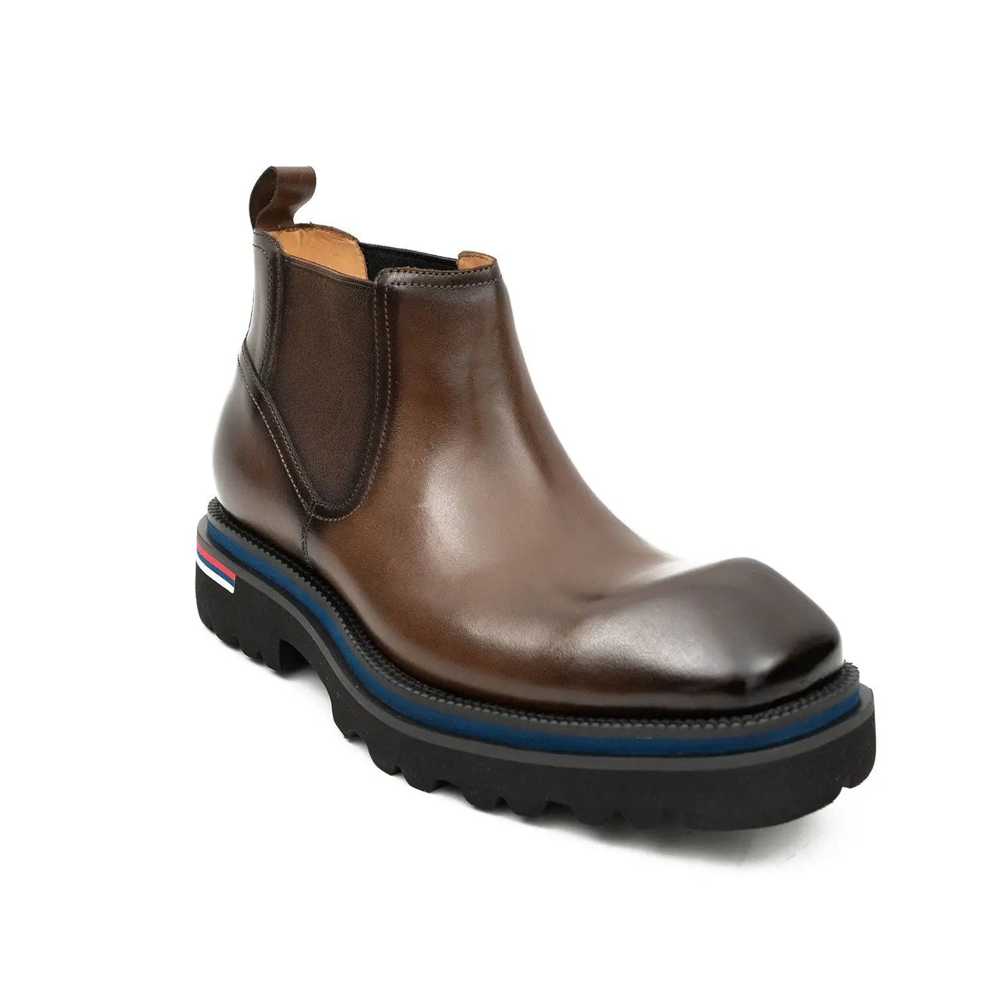 Premium Handcrafted Calfskin Chelsea Boots Brown