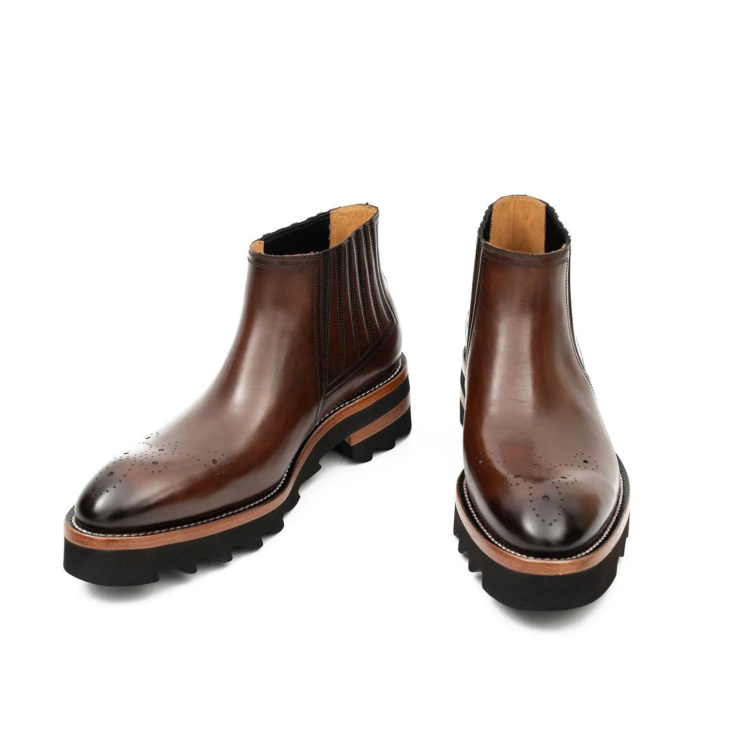Thick - soled Chelsea Boots Brown