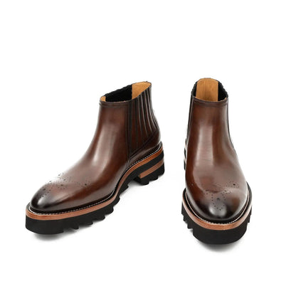 Thick - soled Chelsea Boots Brown