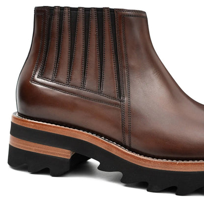 Thick - soled Chelsea Boots Brown