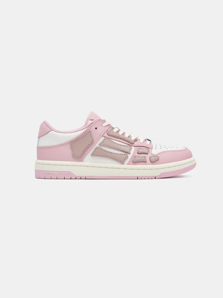 Amiri Skeleton Low-Top Sneakers in Pink